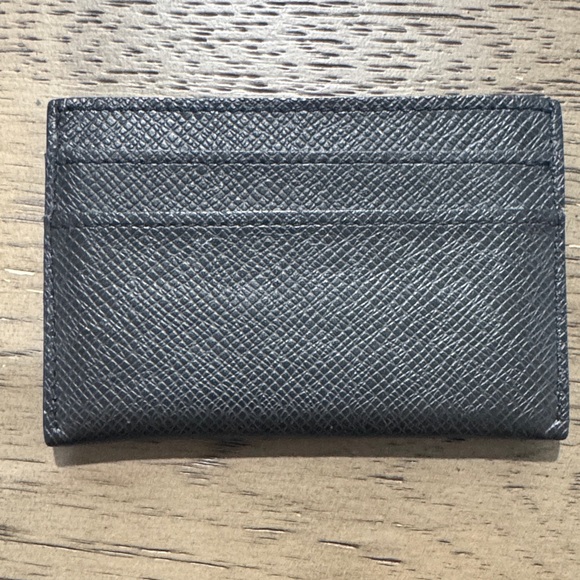 Louis Vuitton Black Textured Card Holder
